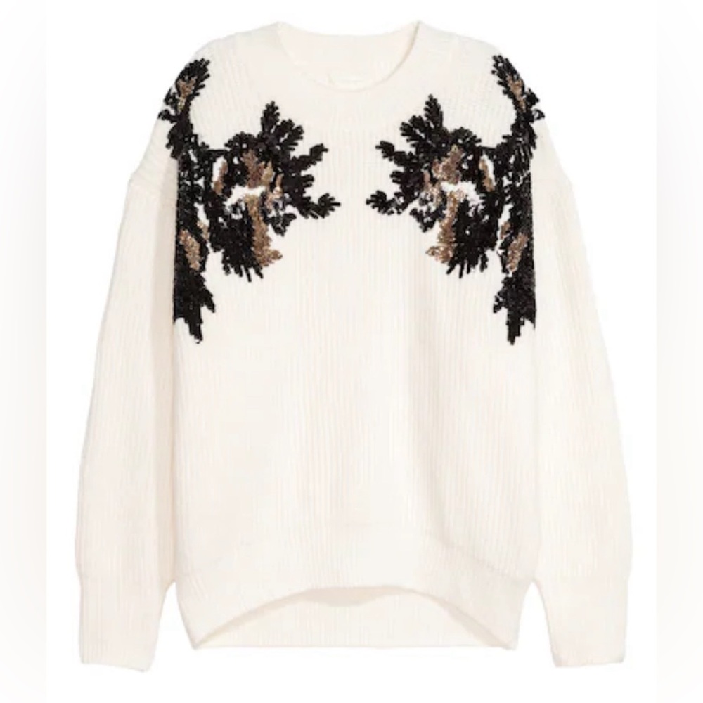 H&M embellished sweater size XS